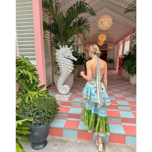 ALEMAIS Bath House midi dress US 2 - Picture 6 of 10